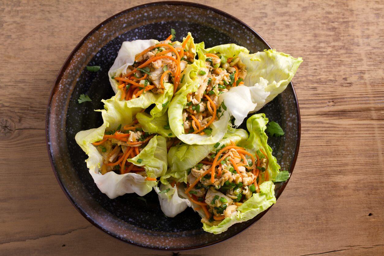 Chicken lettuce wraps