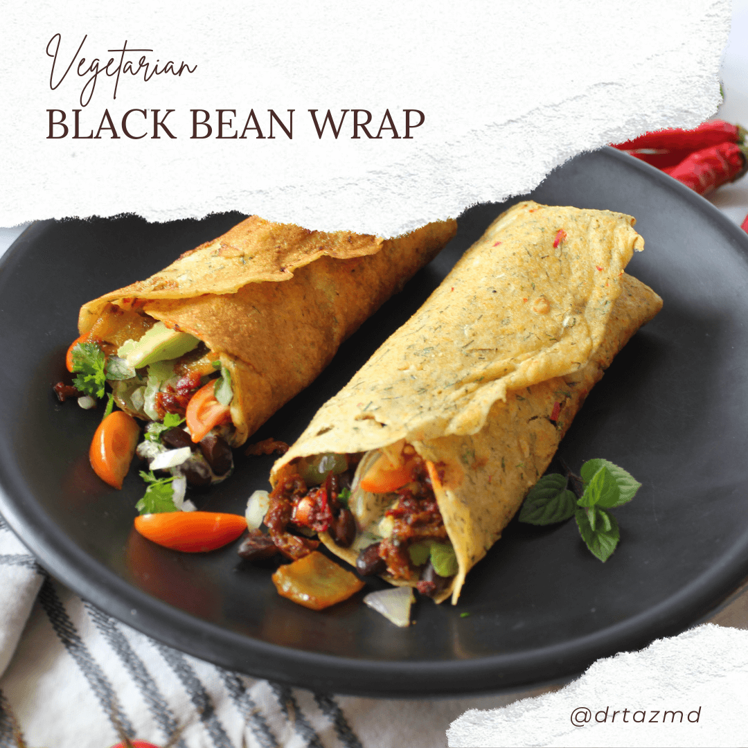 Vegetarian Black Bean Wrap