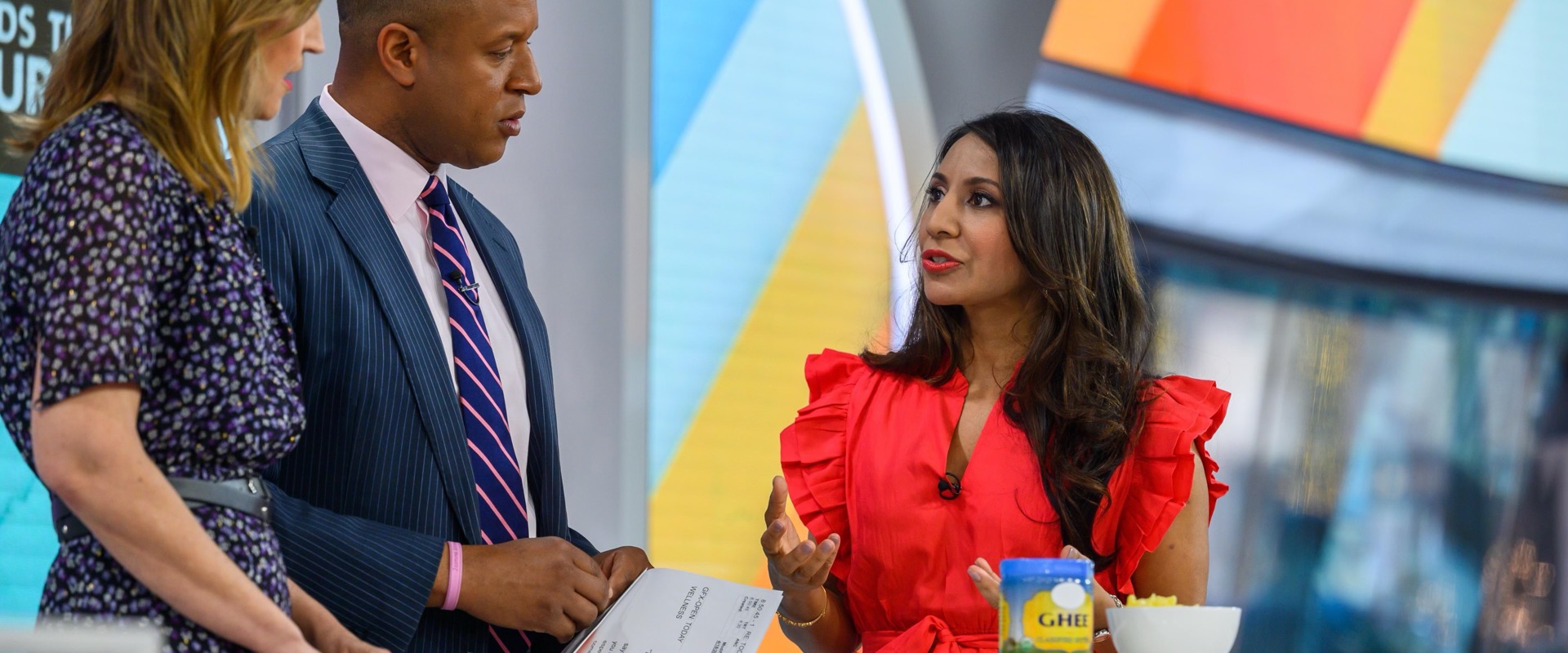Dr. Taz on the set of the TODAY show